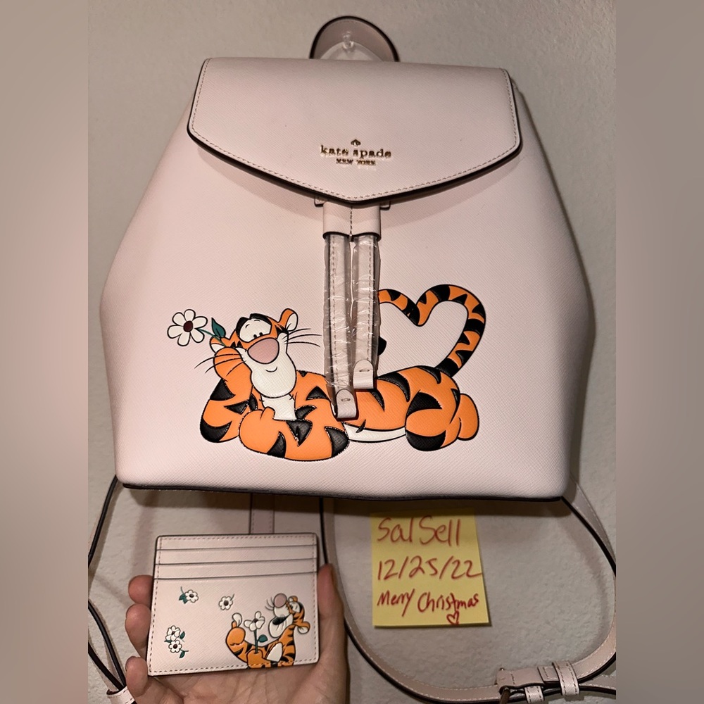 Kate spade tiger backpack, and wallet private post